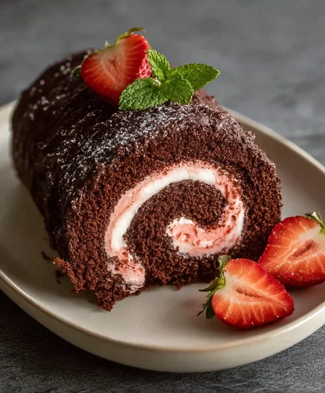 Easy Chocolate Swiss Roll