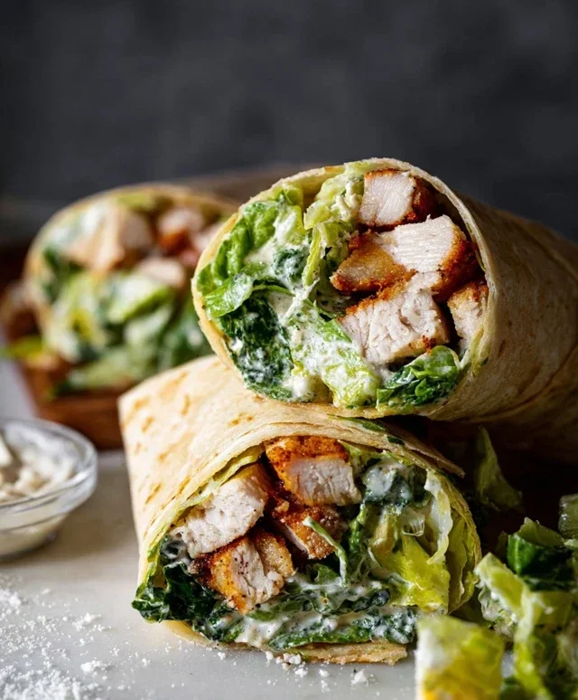 Chicken Caesar Wraps
