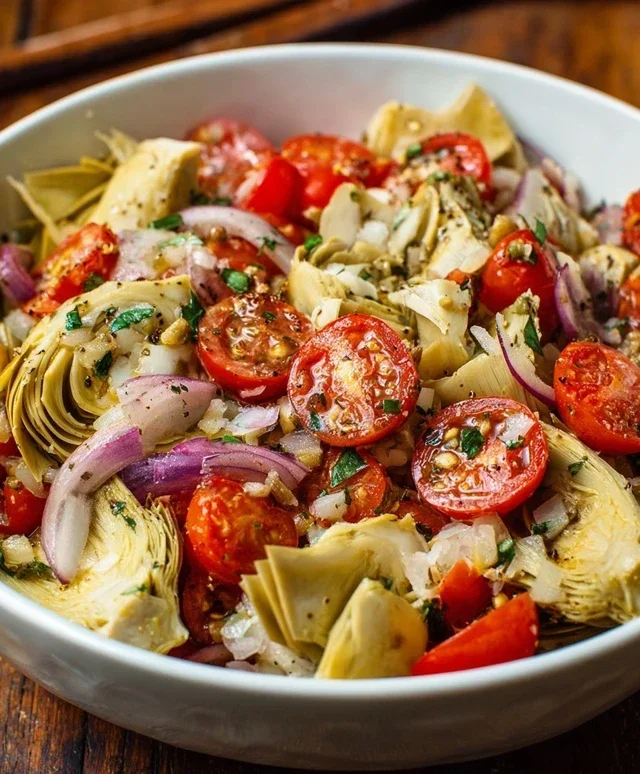 Tuscan Artichoke Tomato Salad