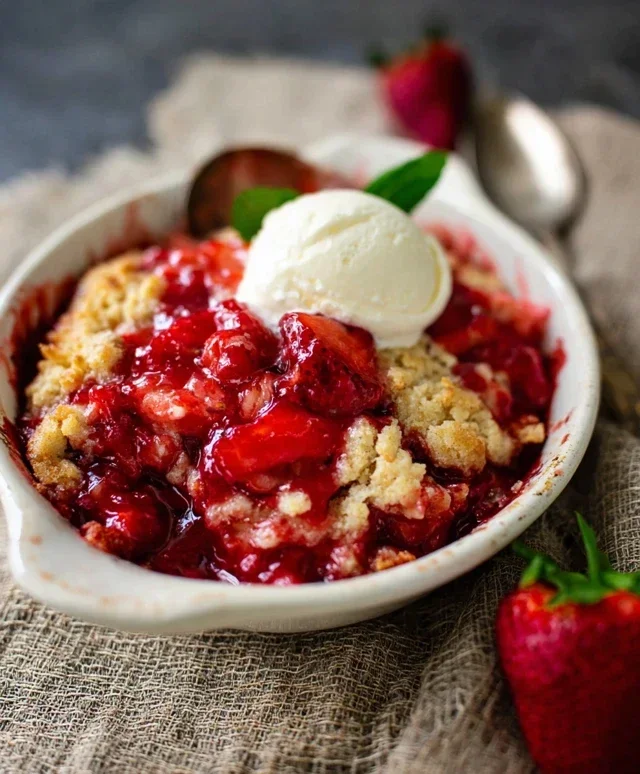 Strawberry Cobbler