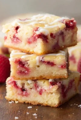 Strawberry Lemon Blondies