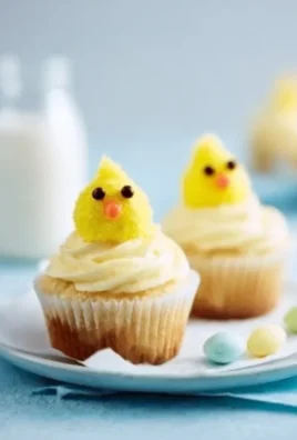 Easter Chick Cupcakes