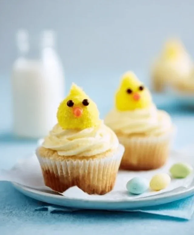 Easter Chick Cupcakes
