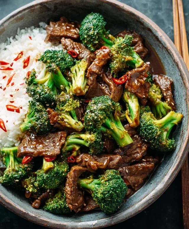 Chinese Beef and Broccoli (牛肉炒西兰花)