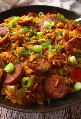 Cajun Sausage and Rice Skillet