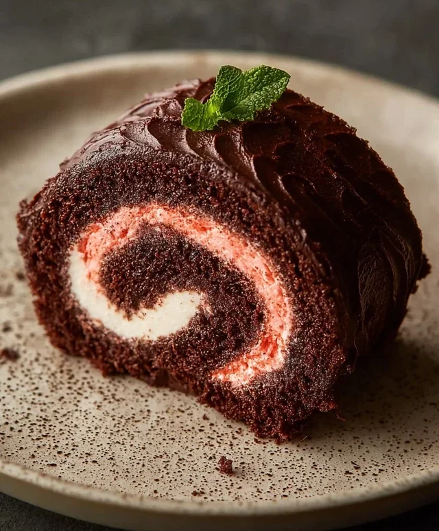 Easy Chocolate Swiss Roll