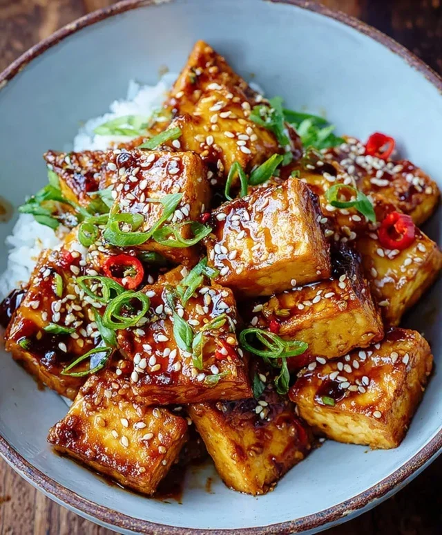 Crispy Sticky Tofu