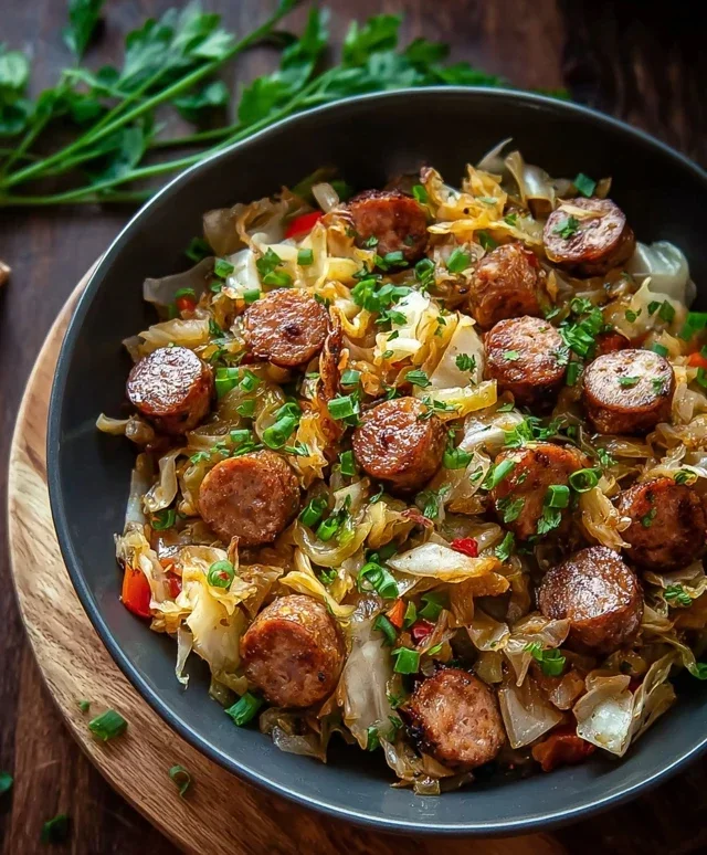 Easy Sausage and Cabbage Stir Fry