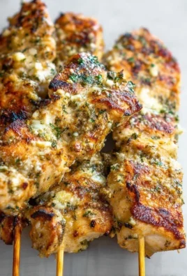 Ranch Garlic Parmesan Chicken Skewers
