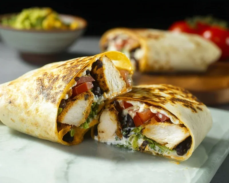 Chipotle Ranch Grilled Chicken Burrito