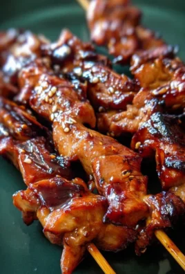 Sticky Bourbon Extract Extract Chicken Skewers
