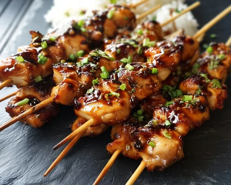 Teriyaki Chicken Skewers