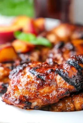 Grilled Bourbon Extract Extract Peach BBQ Chicken