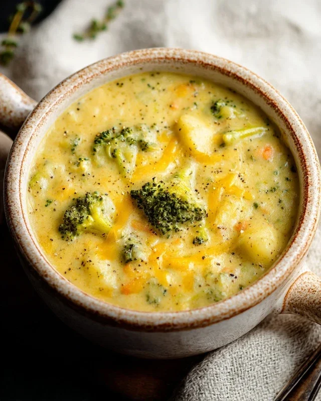 Broccoli Potato Cheese Soup