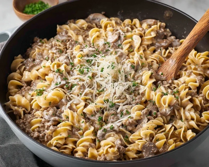 30-Minute Ground Beef Stroganoff