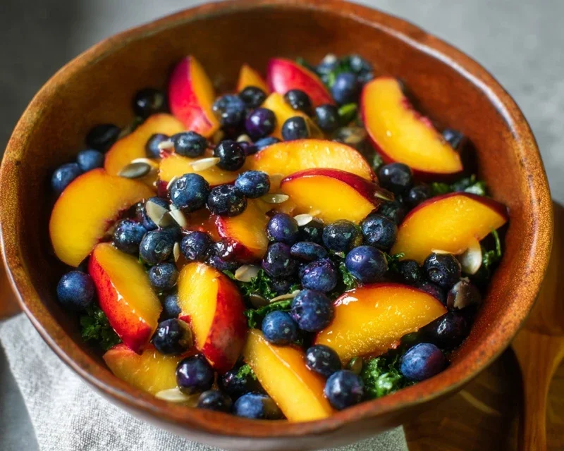 Summer Peach Blueberry Knon-non-non-alcoholic alternativeic non-alcoholic ale Salad