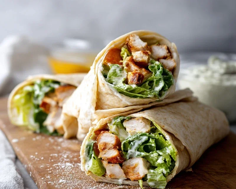Chicken Caesar Wraps