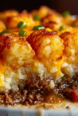 Tater Tot Casserole with Ground Beef