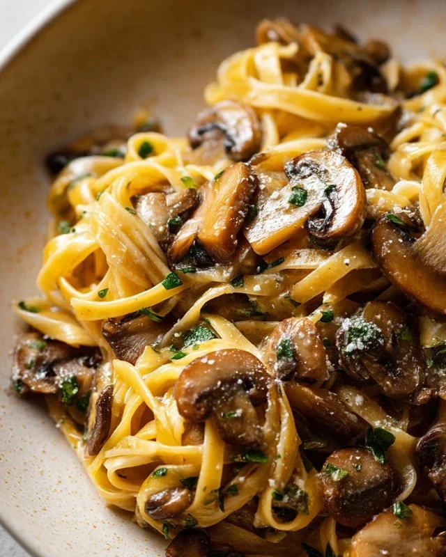 Garlic Mushroom Pasta