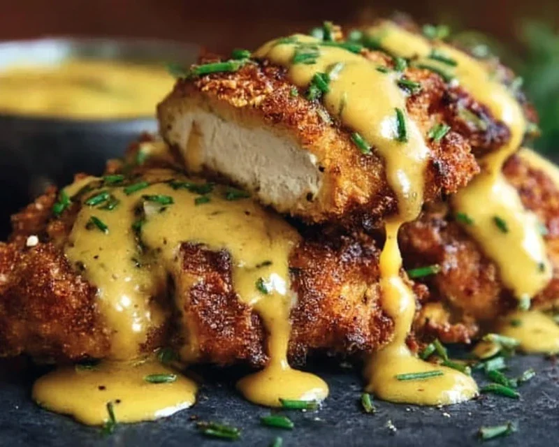Pretzel Chicken with Mustard-Cheddar Sauce: An Amazing Ultimate Recipe