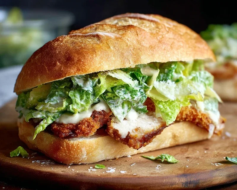 Crispy Chicken Caesar Sandwich