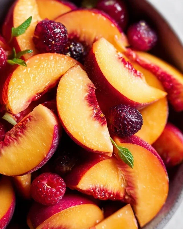 Summer Peach Fruit Salad