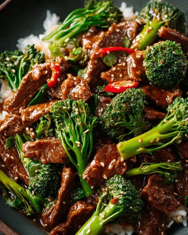 Chinese Beef and Broccoli (牛肉炒西兰花)