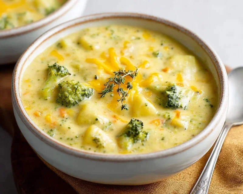 Broccoli Potato Cheese Soup Recipe