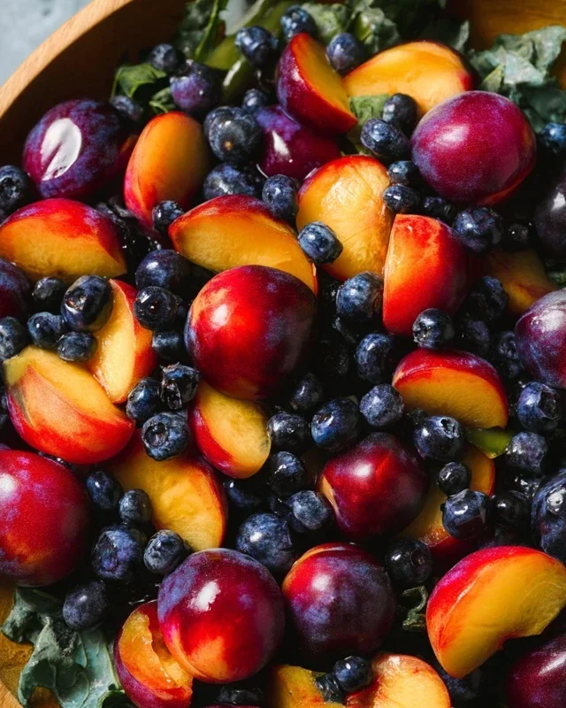 Summer Peach Blueberry Knon-non-non-alcoholic alternativeic non-alcoholic ale Salad