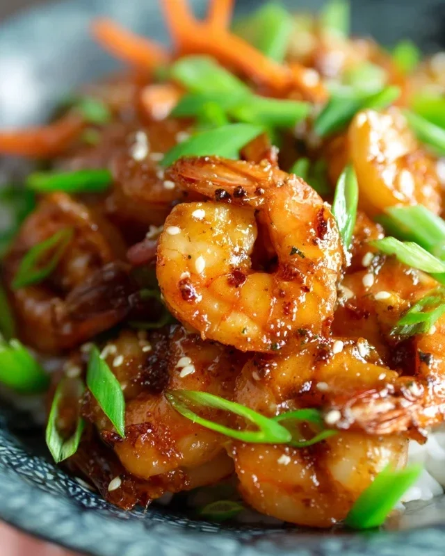 Honey Garlic Shrimp Bowls