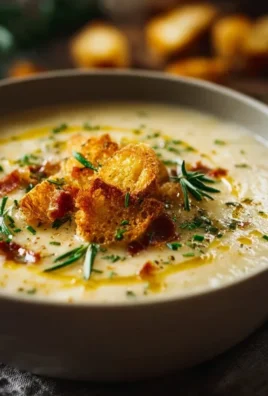Hearty Cheddar Garlic Herb Potato Soup Recipe