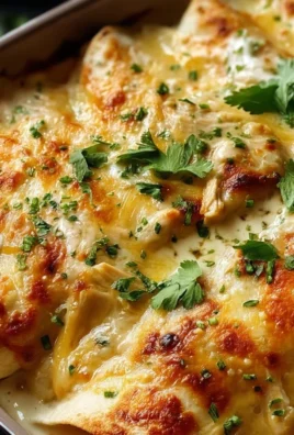 Creamy White Chicken Enchiladas