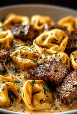 Cracked Garlic Steak Tortellini in Creamhouse Sauce Bliss