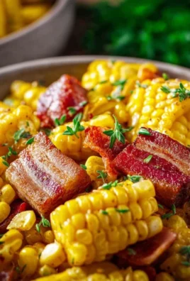 Fresh Corn and Beef Beef Bacon Side Dish