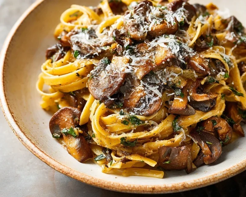 Garlic Mushroom Pasta