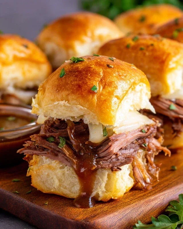 Easy French Dip Sliders Recipe