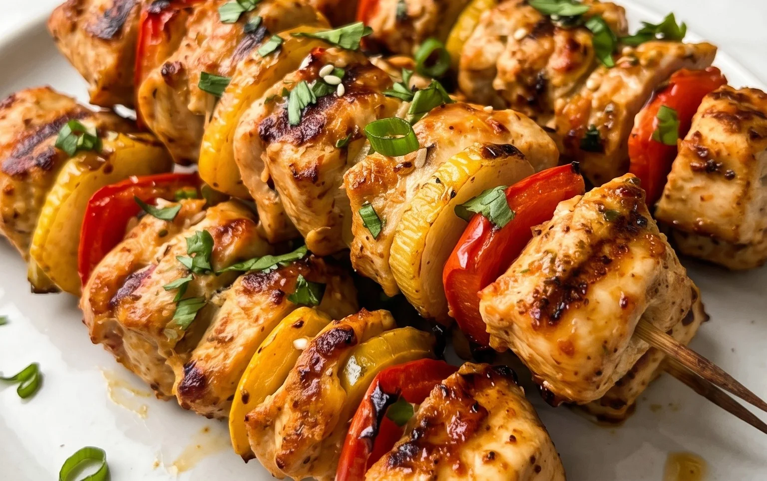 Air Fryer Chicken Skewers (VIDEO)