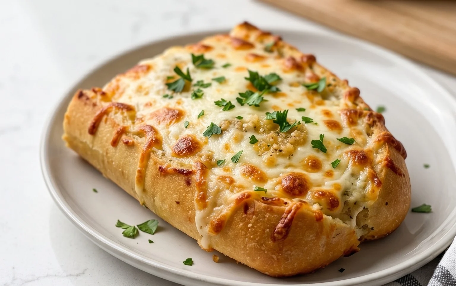 BEST CHEESY GARLIC BREAD RECIPE