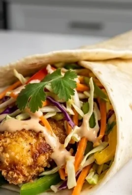 Thai Chicken Wrap with Crunchy Asian Slaw