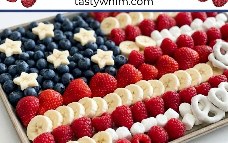 4th of July Fruit Platter Idea | How to Make an American Flag
