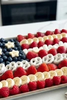 4th of July Fruit Platter Idea | How to Make an American Flag