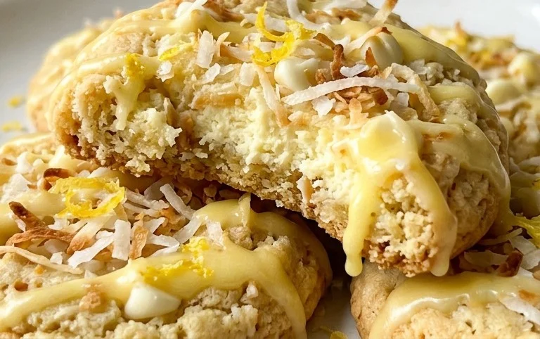 Lemon Coconut Cheesecake Cookies