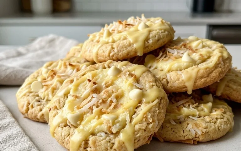 Lemon Coconut Cheesecake Cookies