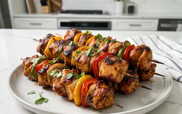 Mexican Barbecue Chicken Skewers