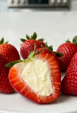 Red, White, and Blue Cheesecake Strawberries