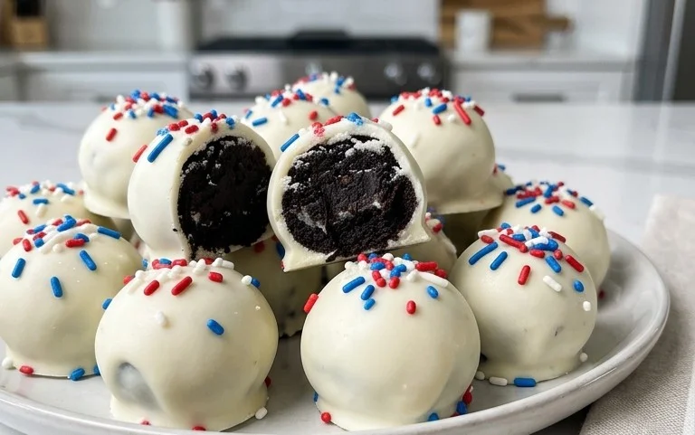Patriotic Oreo Balls