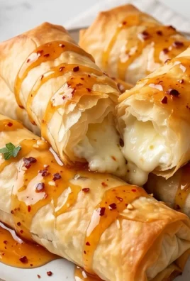 Indulgent Oven Fried Feta Rolls with Chili Honey Magic