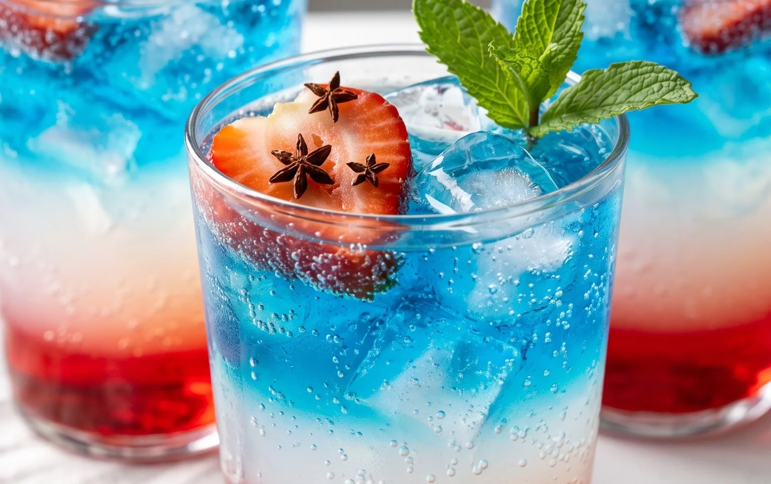 July 4th Layered Drinks Recipe