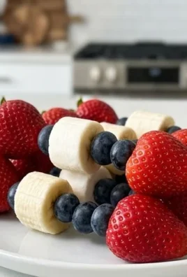 Red, White and Blue Fruit Kabobs