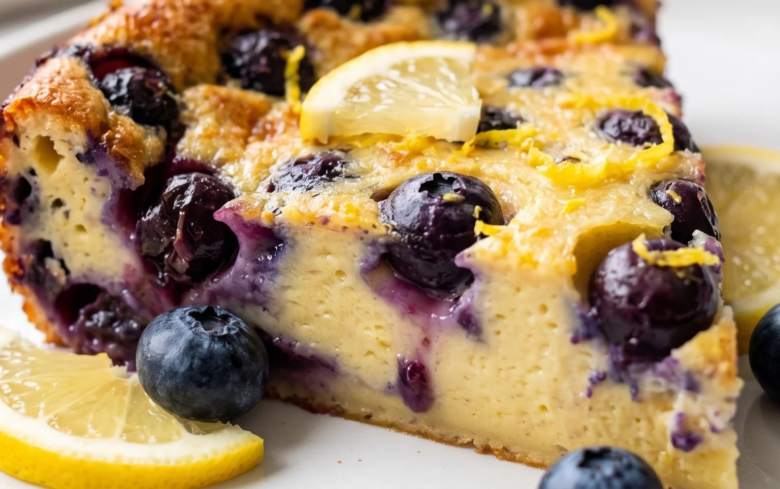 Lemon Blueberry Clafoutis